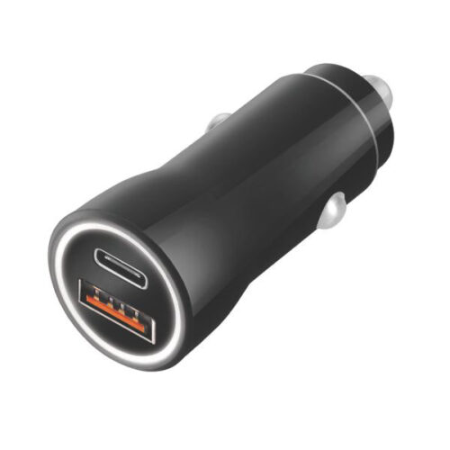 CARICABATTERIE 2 USB-A/C AUTO watt 38  3743 TIEMME