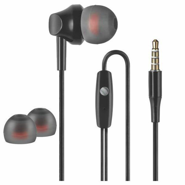 AURICOLARI SMARTPHONE FILO NERO 3703 TIEMME