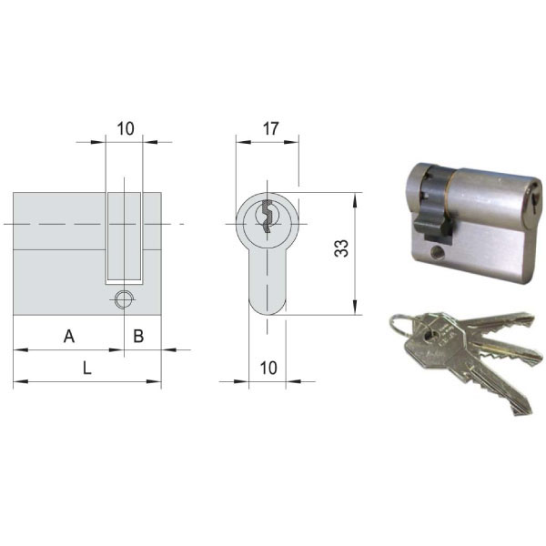 CILINDRO INF.  39,5-10,0-29,5 KA  N0G304-02-0 CISA
