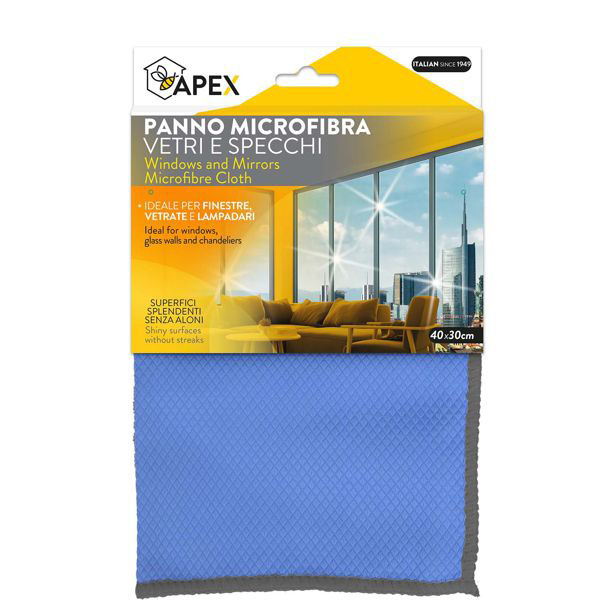 PANNO MICROFIBRA VETRI         cm 30×40 15087 APEX