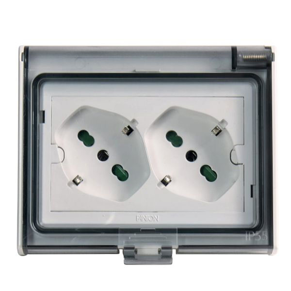 FRUTTO DOPP. PRESA SK 10/16A IP55 OPERA 421021 FME
