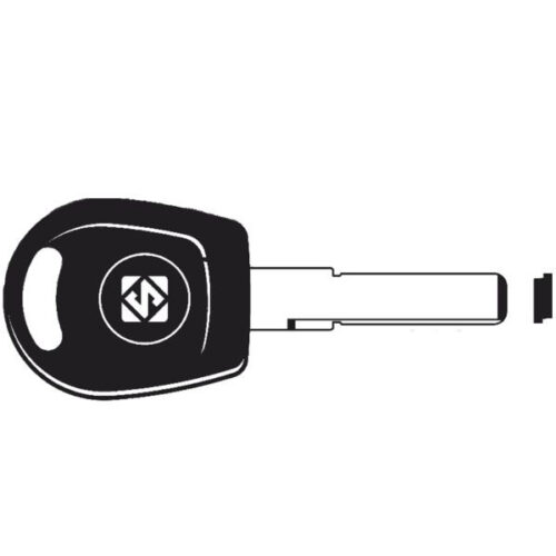 HU66TE     CHIAVE TRANSPONDER NO CHIP HUF