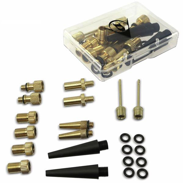 KIT ACCESSORI GONFIAGGIO BICICLETTE Pz 14 DUNLOP
