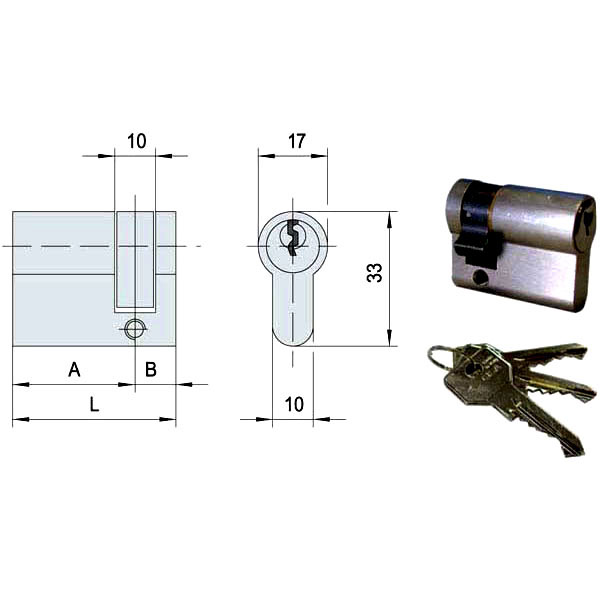 CILINDRO INF.  39,5-10,0-29,5     N0G304-02-0 CISA