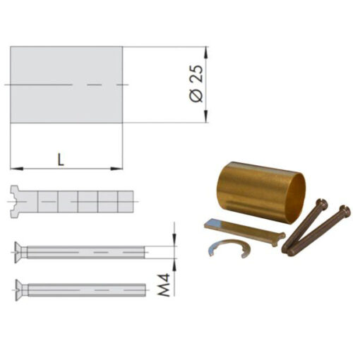 PROLUNGA CILINDRO TONDO KIT 56,0   07165-02-0 CISA