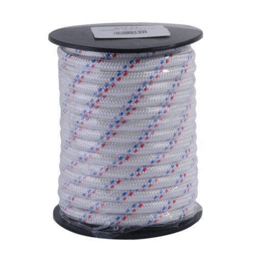 TRECCIA PP mm 4 m 30 BIANCA FILI BLU/ROSSI