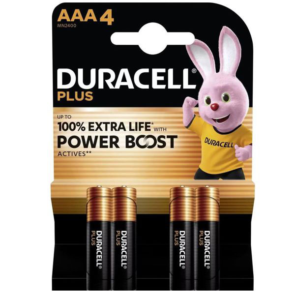 PILA PLUS MINISTILO           Pz 4 MN2400 DURACELL