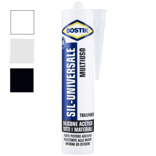 SILICONE ACETICO UNIVERSALE NERO     ml 280 BOSTIK