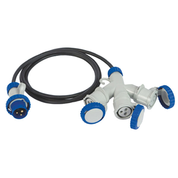 ADATTATORE SP CEE 2PT PR CEE 3x2PT CAVO 73121 FME