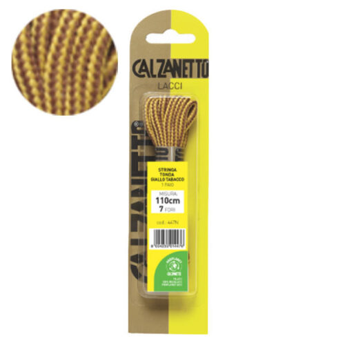 STRINGA TONDA P.1 GIALLO TABACCO cm 110 CALZANETTO