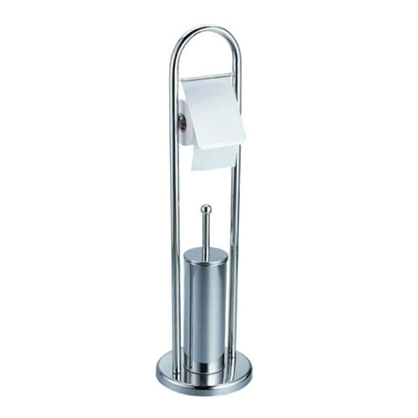 PORTASCOPINO WC INOX ACQUA C/ROT.  h 80 XTRA 03737