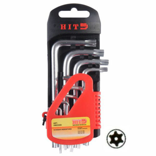 CHIAVI TORX T10/T50 Pz 9 C/FORO HIT