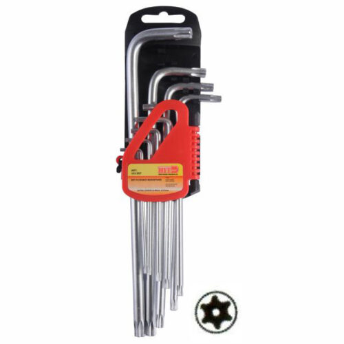 CHIAVI TORX T10/T50 Pz 9 C/FORO LUNGHE HIT