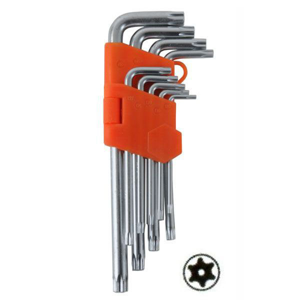 CHIAVI TORX T10/50 Pz 9 C/FORO CV MEDIE ALTE 04146