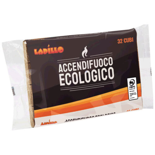 ACCENDITORE CUBETTI ECOLOGICO  Pz 32 LAPILLO 05624