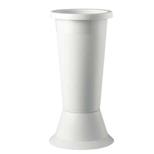 VASO FIORI JOLLY  BASE BIANCO      cm 14 h 35 ERBA